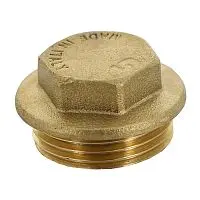 Заглушка латунная ДУ 40 НР купить Хабаровск